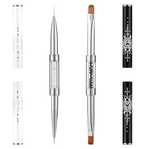 Bewudy Lot de 2 pinceaux double face pour ongles en gel 2... - Beauté & Parfums Amazon France à 9.44€