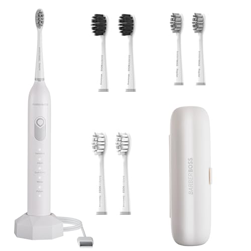 BarberBoss Cepillo Eléctrico, Cepillo de dientes sónico, 5... - Beauté & Parfums Amazon Espagne à 9.50€