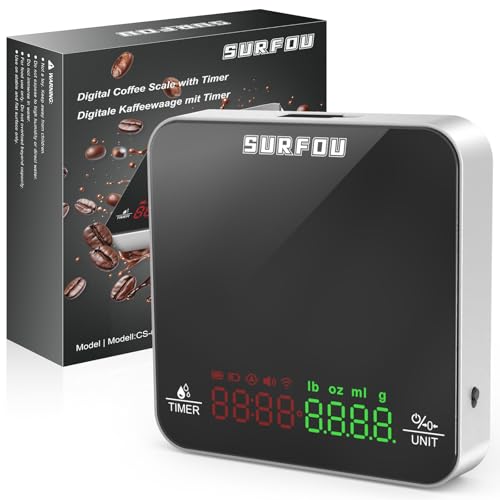 House Mini-Kaffeewaage mit Timer, Wiederaufladbare Espresso... - Maison & Cuisine Amazon Allemagne à 11.55€