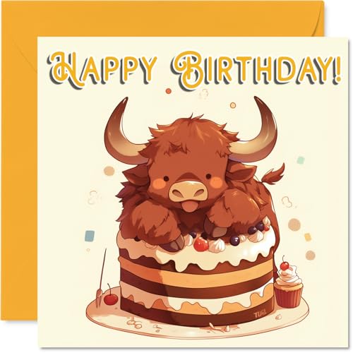 Buffalo Birthday Cards - Animal Cake - Happy Birthday Card... - Pet Supplies Amazon UK à 1.93€