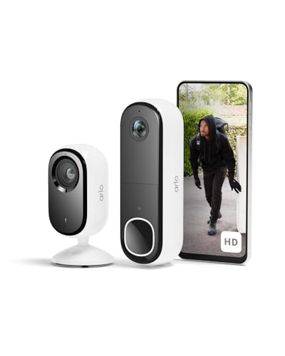 Arlo Essential 2 FHD Indoor et Sonnette HD, Caméra de... - High-Tech & Électronique Amazon France à 58.25€