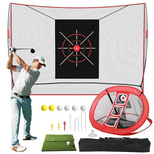 Golf Nets Set 10x7ft Heavy Duty Golf Practice Net with... - Sports & Fitness Amazon Royaume-Uni à 55.14€