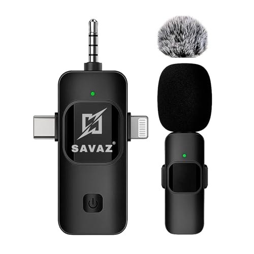 SAVAZ® Microphone sans fil Plug & Play - Compatible avec... - Tech & Electronics Amazon France à 17.32€