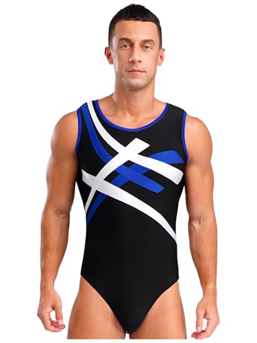 Yeahdor Mens Sleeveless Gymnastics Leotard Contrast Color... - Sports & Fitness Amazon Royaume-Uni à 1.39€