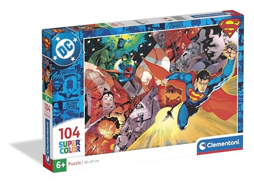 Clementoni 25074 Superman – Puzzle 104 Teile... - Jouets & Jeux en promo à 3.20€
