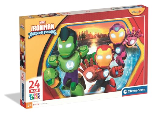 Clementoni 24829 Ironman – Puzzle 24 Maxi Teile, Starkes... - Jouets & Jeux en promo à 8.02€