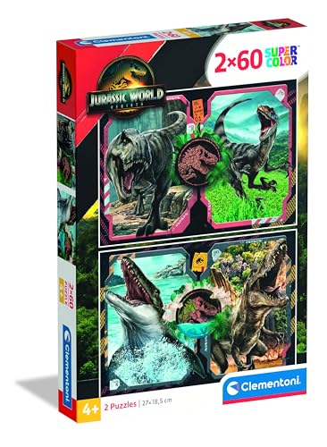 CLEMENTONI, PZL 2X60 Jurassic World, 4 Years, 24830 - Jouets & Jeux en promo à 4.50€