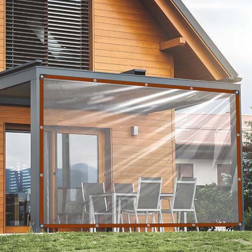 Telo Trasparente con Occhielli - 1,5x3m Telone Trasparente... - Jardin & Extérieur Amazon Italie à 9.39€