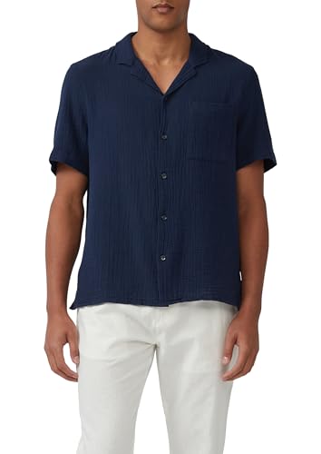 s.Oliver Resort Fit: Luftiges Kurzarmhemd aus Musselin - Amazon Germany à 16.48€