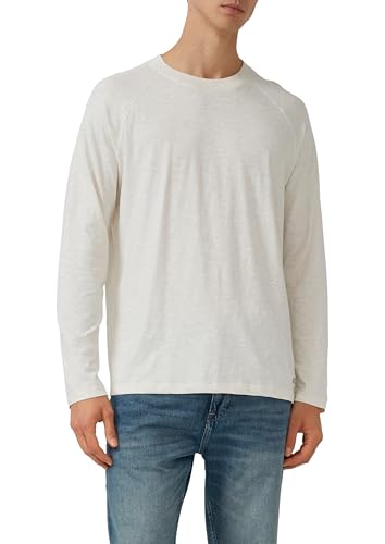 s.Oliver Meliertes Longsleeve aus Reiner Baumwolle mit... - Amazon Allemagne à 10.23€