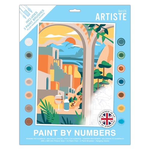 Artiste Large Paint by Numbers, Aegean Sunset, Summer... - Beauté & Parfums Amazon Royaume-Uni à 5.49€