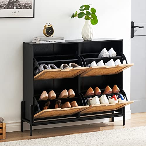 GarveeMore Zapatero con 4 Solapas, Zapatero Estrecho... - Maison & Cuisine en promo à 103.87€