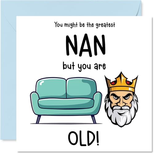 Rude Nan Birthday Card - Sofa King Old - Funny Happy... - Home & Kitchen Amazon UK à 2.75€
