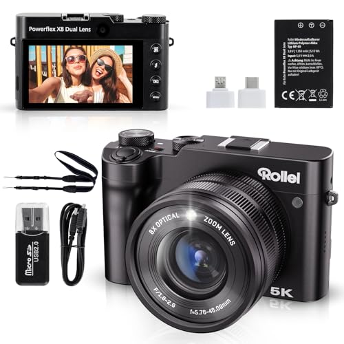 Appareil Photo Numérique 5K 64MP, Rollei Powerflex X8 Dual... - High-Tech & Électronique en promo à 150.25€