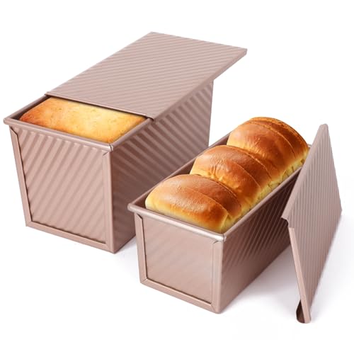 VINATO 2 Stück Brotbackform mit Deckel, 21 x 12 x 11,7cm +... - Maison & Cuisine Amazon Allemagne à 16.99€