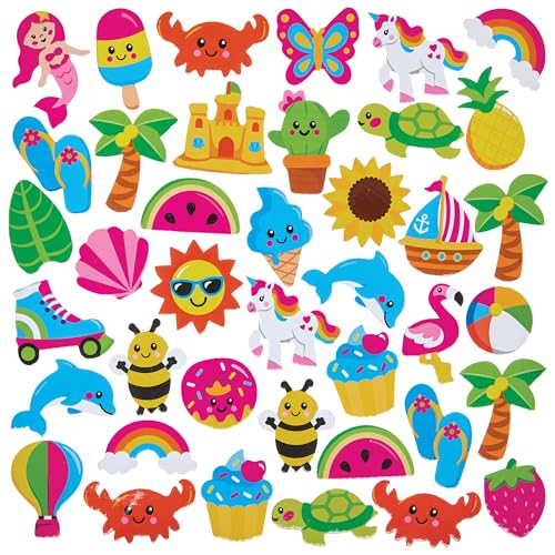 Baker Ross FN415 Summer Foam Stickers - Pack of 150... - Jouets & Jeux Amazon Royaume-Uni à 4.49€