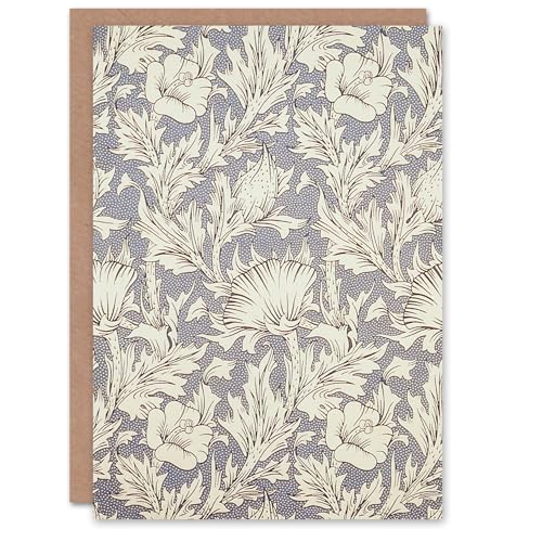 Artery8 William Morris Art Card Hibiscus Flower Blooms... - Nouvelle promo Amazon à 1.97€