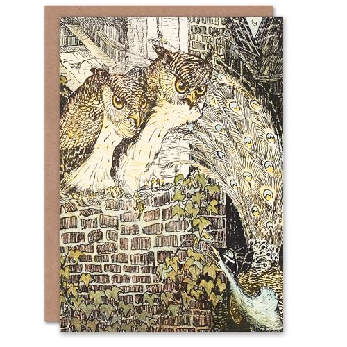 Artery8 Theo van Hoytema Art Card Two Owls on a Wall and... - Auto & Moto en promo à 2.07€