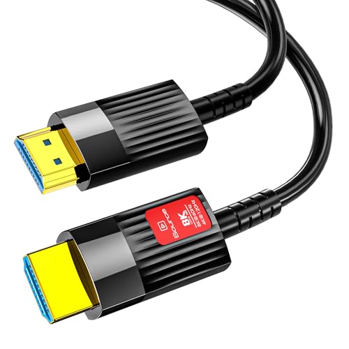 Câble HDMI 2.1 en fibre optique 8K 3 m, 48 Gbps Ultra Haute... - Tech & Electronics Amazon France à 18.74€