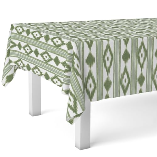 Martina Home MALLORKI GREEN Oilcloth Tablecloth 180 x 140 cm - Home & Kitchen Amazon UK à 8.59€