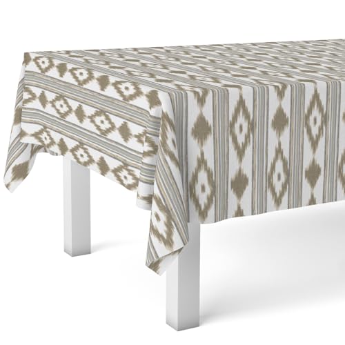 Martina Home Mantel Hule MALLORQUÍ MARRÓN 180X140 CM - Deal du jour à 8.05€