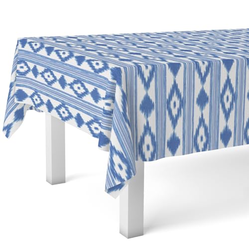 Martina Home Mantel Hule MALLORQUÍ Azul 140X140 CM - Bon plan à 7.24€