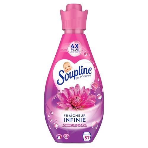 SOUPLINE - Adoucissant Fraîcheur Infinie Bonheur Floral... - Maison & Cuisine Amazon France à 5.45€