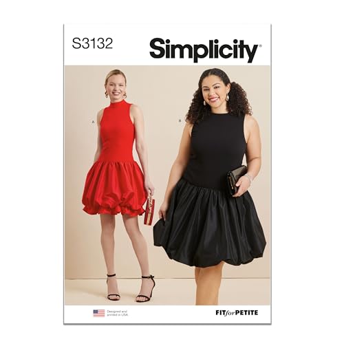 Simplicity Schnittmuster SS3132AA Damenkleid in zwei Längen... - Home & Kitchen Amazon Germany à 6.50€