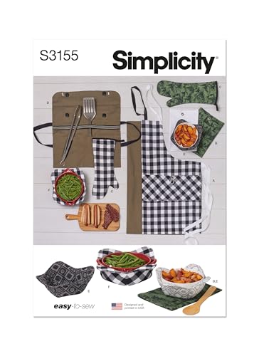 Simplicity Sewing Pattern SS3155OS Outdoor Grill and Picnic... - Garden & Outdoor Amazon UK à 3.96€