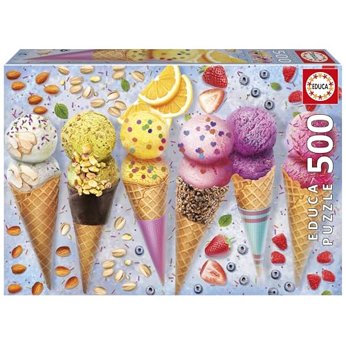 Educa - Puzzle de 500 piezas para adultos | Helados |... - Toys & Games Amazon Spain à 6.29€