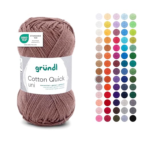 Gründl Wolle Cotton Quick Uni - Ovillo de lana fina para... - Loisirs Créatifs en promo à 3.00€