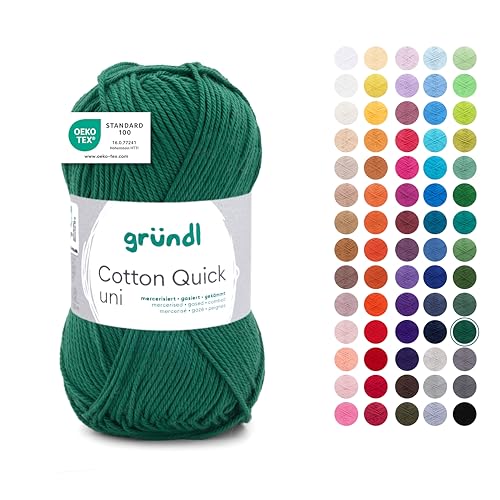 Gründl Wolle Cotton Quick uni - dünne Wolle zum Häkeln... - Loisirs Créatifs en promo à 3.99€