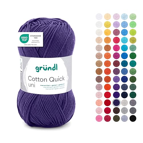 Gründl Wolle Cotton Quick uni - dünne Wolle zum Häkeln... - Maison & Cuisine en promo à 2.69€