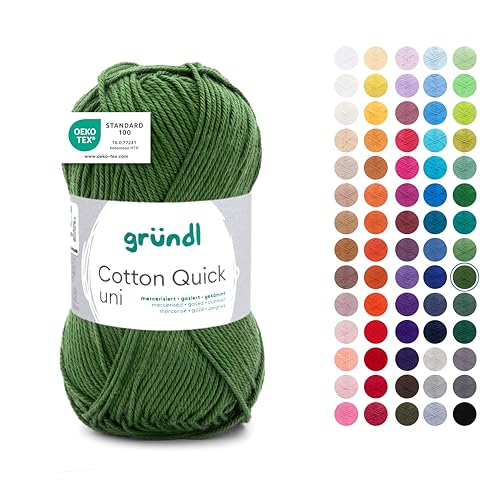 Gründl Wolle Cotton Quick uni - dünne Wolle zum Häkeln... - Deal Amazon à 2.69€