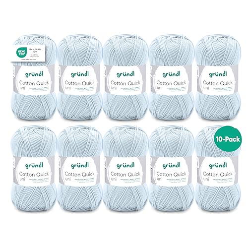 Gründl Lana Cotton Quick uni - lana fina para ganchillo... - Réduction -75% à 6.82€