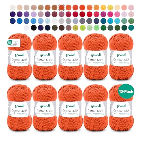 Gründl Lana Cotton Quick uni - lana fina para ganchillo... - Amazon Espagne à 9.46€