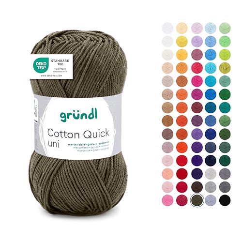 Gründl Wolle Cotton Quick uni - dünne Wolle zum Häkeln... - Maison & Cuisine en promo à 2.69€