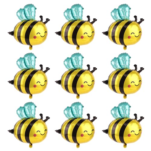 Tinoaly 9pcs Bee Balloons, Yellow Black Cute Smile... - Jouets & Jeux Amazon Royaume-Uni à 7.99€