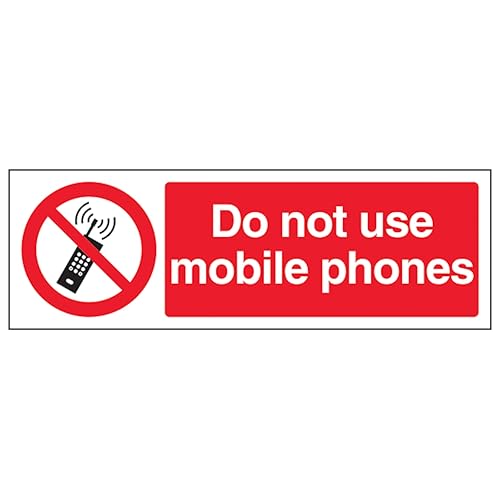 V Safety Do Not Use Mobile Phones - Señal de seguridad (300... - High-Tech & Électronique Amazon Espagne à 8.56€
