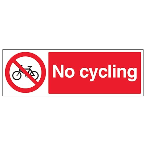 V Safety No Cycling - Señal de seguridad compuesta de... - Sports & Fitness Amazon Espagne à 8.04€