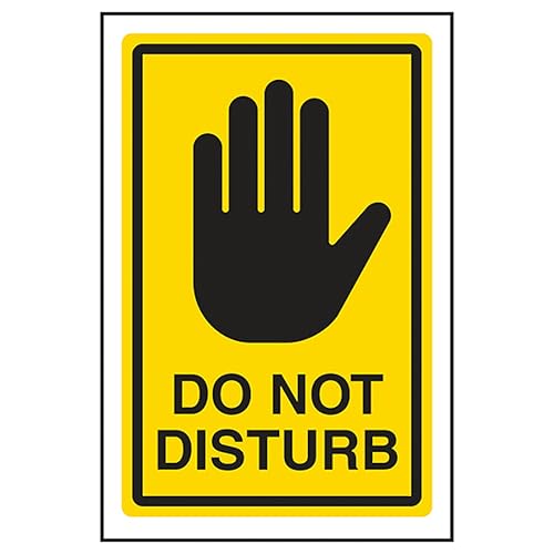 V Safety Do Not Disturb - Yellow 150 x 200mm - 2mm Rigid... - Maison & Cuisine Amazon Royaume-Uni à 1.87€