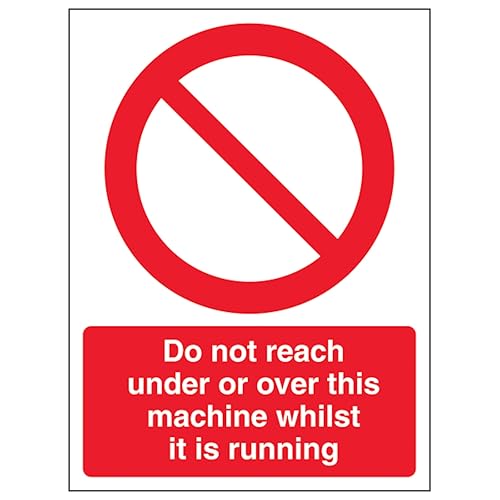 V Safety Do Not Reach Under Or Over This Machine - Retrato... - Auto & Moto en promo à 8.23€