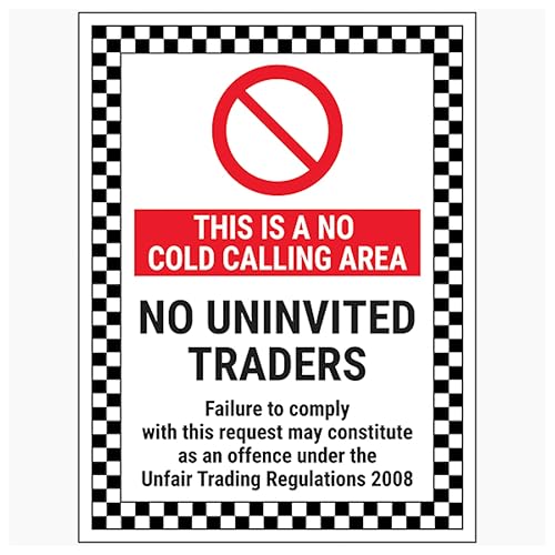V Safety This Is A No Cold Calling Area/No Uninvited... - Fournitures Bureau Amazon Royaume-Uni à 1.96€