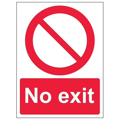 V Safety No Exit - Portrait 150 x 200 mm - Glow In The Dark... - Maison & Cuisine Amazon Royaume-Uni à 2.68€
