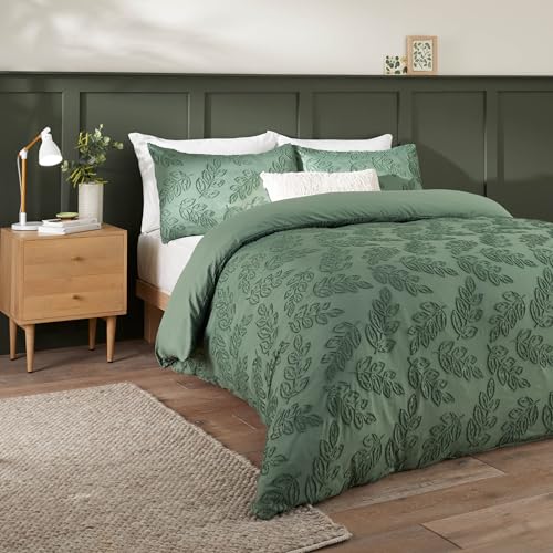 Duvet Day Seville Leaf Duvet Cover Set – Tufted Soft Touch... - Maison & Cuisine Amazon Royaume-Uni à 11.49€