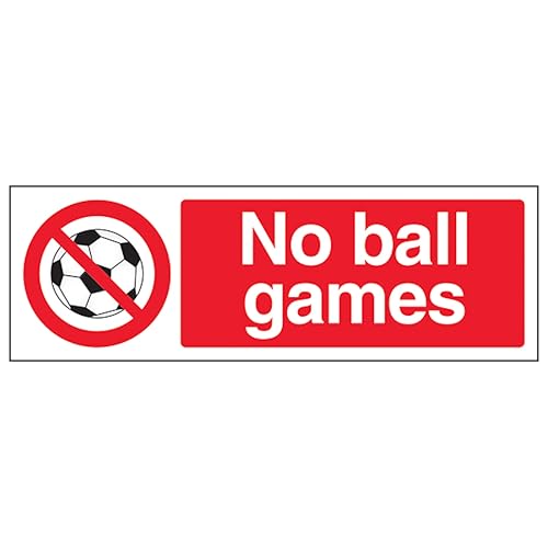 V Safety No Ball Games - Señal de seguridad con efecto de... - Sports & Fitness Amazon Espagne à 6.41€