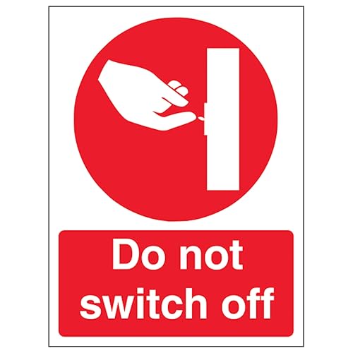 V Safety Do Not Switch Off - Portrait 200 x 300 mm - 2mm... - Home & Kitchen Amazon UK à 3.76€