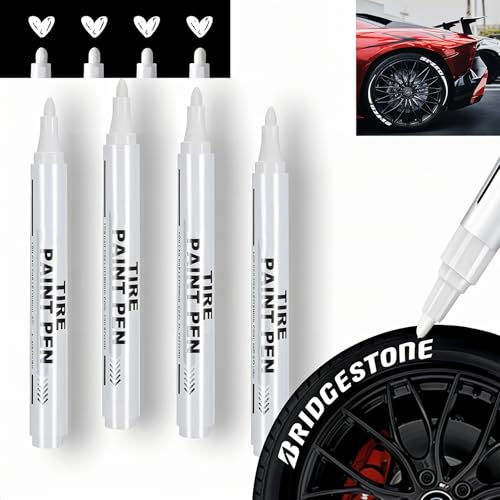 JUXINE Lot de 4 marqueurs de pneus professionnels - Blanc... - Auto & Moto Amazon France à 5.82€