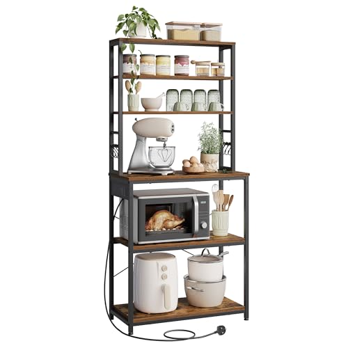 VASAGLE Baker's Rack with Power Outlet, Coffee Bar for... - Maison & Cuisine Amazon Royaume-Uni à 53.59€