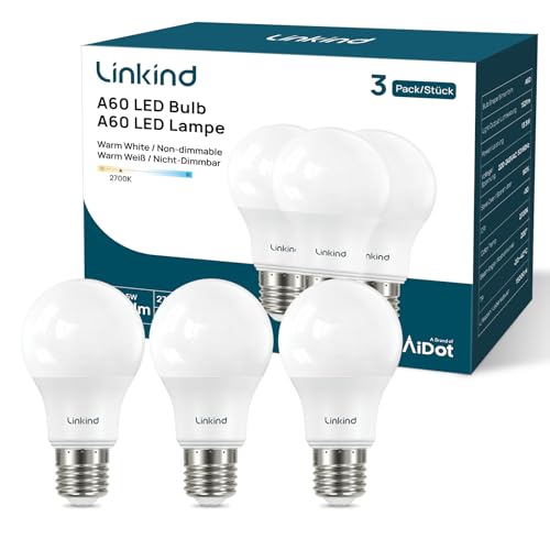 Linkind 8W E27 LED Lampe, Warmweiß (2700K), 806lm, ersetzt... - Maison & Cuisine Amazon Allemagne à 8.99€